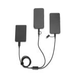 Ultra-fast 6-in-1 USB cable in aluminium & PET, versatile design black colour third view
