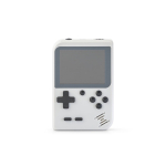 Portable gaming console with 256 classic action and sports games grey colour first view