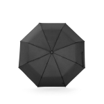 3-section foldable rPET umbrella with fibreglass ribs, Ø98 black colour first view