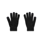Recycled rPET polyester gloves with touchscreen tips black colour second view