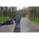 Recycled rPET polyester gloves with touchscreen tips still life view