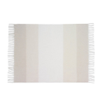 Soft-touch recycled polyester blanket, mohair style, 300 g/m² beige colour first view