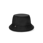 Water-repellent recycled rPET polyester Panama hat black colour
