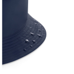 Water-repellent recycled rPET polyester Panama hat navy-blue colour fifth view