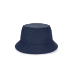 Water-repellent recycled rPET polyester Panama hat navy-blue colour