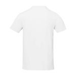 Men’s short sleeve cotton T-shirt, 160 g/m2, Elevate Life white colour second rear view
