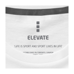 Men’s short sleeve cotton T-shirt, 160 g/m2, Elevate Life white colour close-up view 3