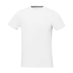 Men’s short sleeve cotton T-shirt, 160 g/m2, Elevate Life white colour second front view