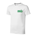 Men’s short sleeve cotton T-shirt, 160 g/m2, Elevate Life white colour