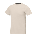 Men’s short sleeve cotton T-shirt, 160 g/m2, Elevate Life sand colour