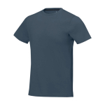 Men’s short sleeve cotton T-shirt, 160 g/m2, Elevate Life cyan blue colour