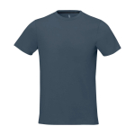 Men’s short sleeve cotton T-shirt, 160 g/m2, Elevate Life cyan blue colour