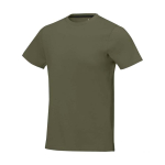 Men’s short sleeve cotton T-shirt, 160 g/m2, Elevate Life olive green colour