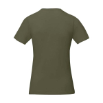 Women’s short sleeve cotton T-shirt, 160 g/m2, Elevate Life olive green colour