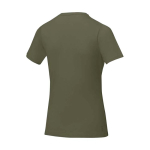 Women’s short sleeve cotton T-shirt, 160 g/m2, Elevate Life olive green colour