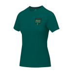 Women’s short sleeve cotton T-shirt, 160 g/m2, Elevate Life olive green colour