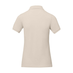 Women’s short sleeve piqué polo shirt, 200 g/m2, Elevate Life sand colour