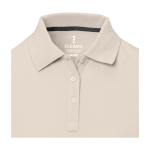 Women’s short sleeve piqué polo shirt, 200 g/m2, Elevate Life sand colour
