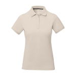 Women’s short sleeve piqué polo shirt, 200 g/m2, Elevate Life sand colour