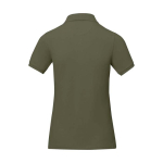 Women’s short sleeve piqué polo shirt, 200 g/m2, Elevate Life olive green colour
