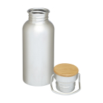 Single-wall stainless steel bottle, bamboo lid, 550ml second view