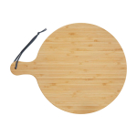 Bamboo chopping board, coloured strap handle second rear view