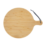 Bamboo chopping board, coloured strap handle second front view