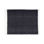 Extra-soft warm blanket, recycled polyester, 125 x 150 cm black colour