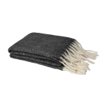 Extra-soft warm blanket, recycled polyester, 125 x 150 cm black colour