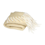 Extra-soft warm blanket, recycled polyester, 125 x 150 cm beige colour