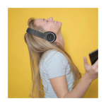 Wireless headphones, noise cancellation, Prixton Live Pro black colour