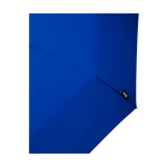 Manual RPET umbrella, 21”, polyester pongee, wooden handle, Ø99cm royal blue colour