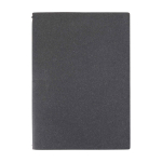 Refillable notebook, recycled plastic cover, two A5 inserts grey colour