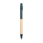 Sugarcane paper pen, colourful clip, blue ink navy-blue colour