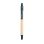 Sugarcane paper pen, colourful clip, blue ink navy-blue colour