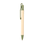 Sugarcane paper pen, colourful clip, blue ink pastel green colour