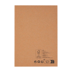 Eco portfolio, walnut wood closure, A5, ruled pages grey colour