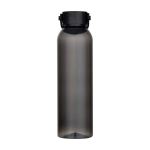 Recycled plastic bottle, silicone carry handle, 630ml black colour
