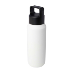 Recycled stainless steel bottle, suitable for carbonated drinks, 600ml white colour