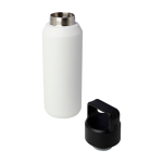 Recycled stainless steel bottle, suitable for carbonated drinks, 600ml white colour
