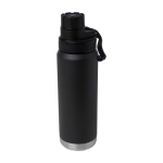 Eco double-wall bottle, anti-leak screw lid, 700ml black colour