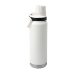 Eco double-wall bottle, anti-leak screw lid, 700ml white colour