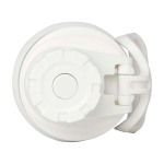 Eco double-wall bottle, anti-leak screw lid, 700ml white colour
