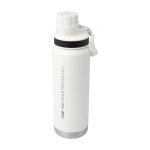 Eco double-wall bottle, anti-leak screw lid, 700ml white colour
