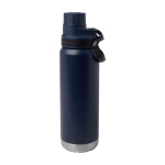 Eco double-wall bottle, anti-leak screw lid, 700ml navy-blue colour