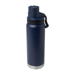 Eco double-wall bottle, anti-leak screw lid, 700ml navy-blue colour