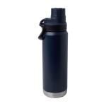 Eco double-wall bottle, anti-leak screw lid, 700ml navy-blue colour