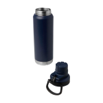Eco double-wall bottle, anti-leak screw lid, 700ml navy-blue colour