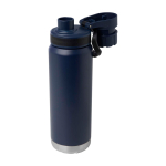Eco double-wall bottle, anti-leak screw lid, 700ml navy-blue colour