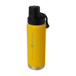 Eco double-wall bottle, anti-leak screw lid, 700ml dark yellow colour